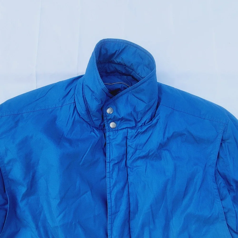 Members Only Vintage Bomber Jacket Mens Size 44 Blue Windbreaker Racer Coat J89